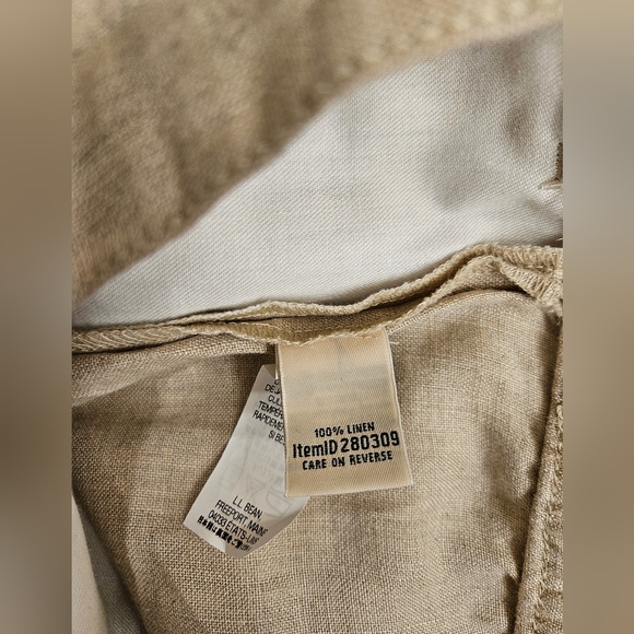 NWT - L.L. Bean Natural Linen Skirt - Size 16 - Picture 4 of 6